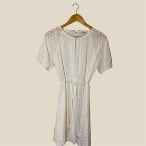 Madewell white eyelet dress